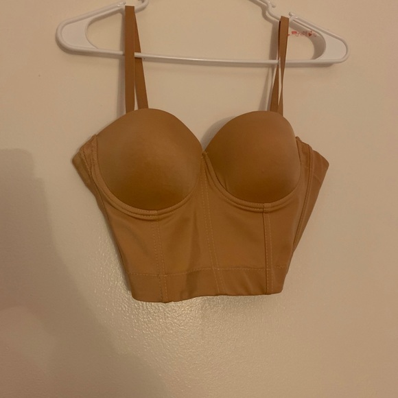 Tops - nude bustier/corset